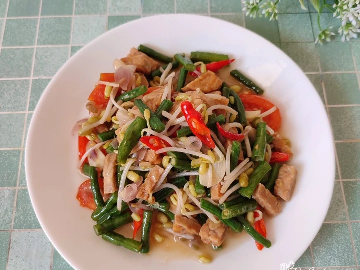 Cara Gampang Menyiapkan Resep Tumis kacang panjang, toge dan tempe yang Lezat Sekali Anti Ribet, Bikin Ngiler