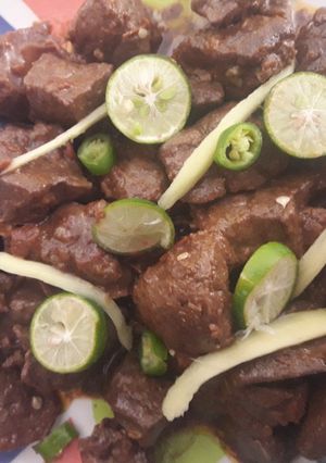 A picture of Kalaiji karahi recipe.
