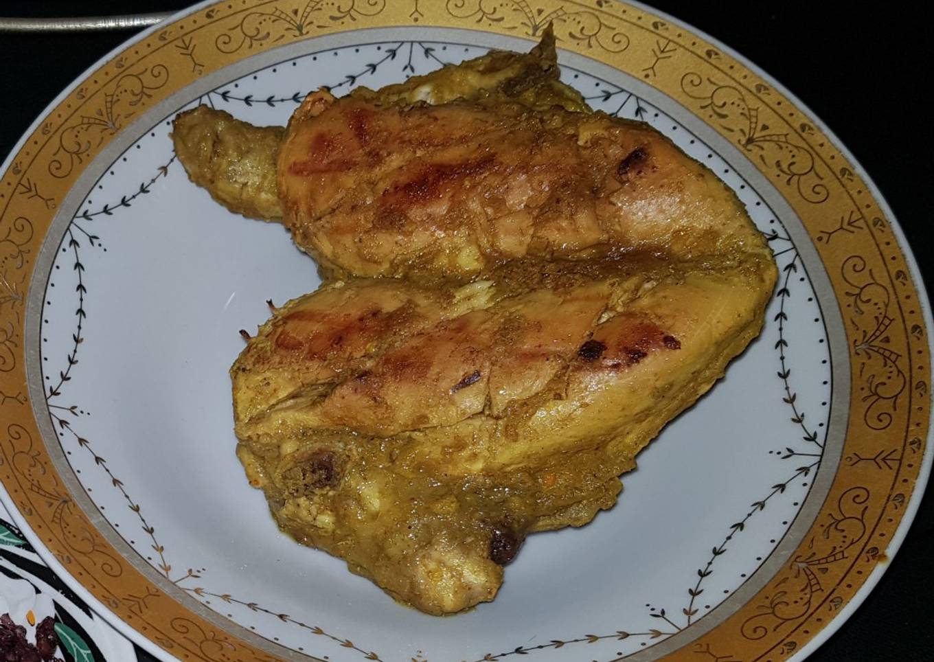 Dada ayam goreng tanpa lemak