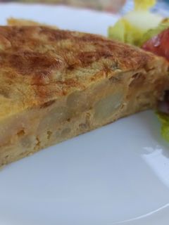 Una foto de Tortilla de patata fit o light
