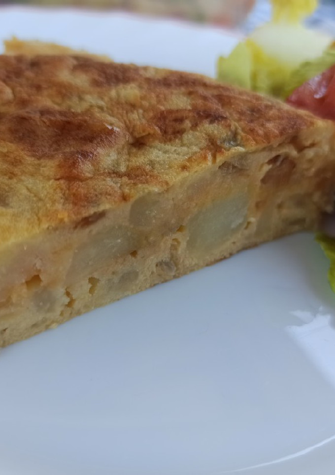 Una foto de Tortilla de patata fit o light