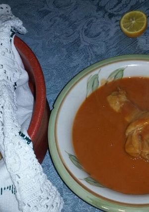 Una foto de Mole con pollo