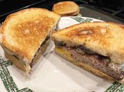 A picture of grill hamburger