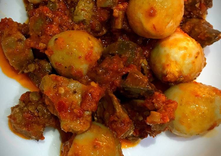 Resep Telur Puyuh Hati Ampela Balado yang Lezat