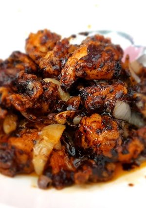 Foto resep Udang tepung saos lada hitam