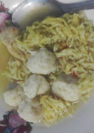 Foto resep Bakso ayam blender no msg (cetak pakai sendok)