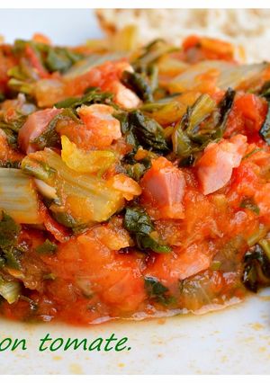 Foto principal de Acelgas con tomate (Thermomix)