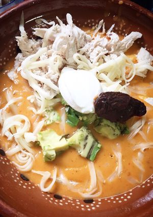 Una foto de Sopa de tortilla