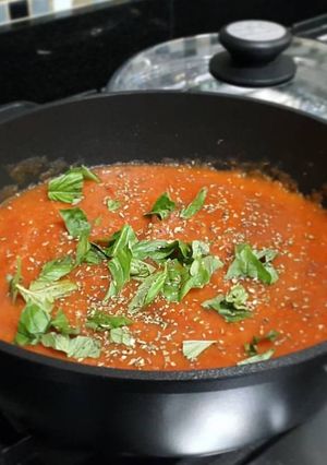 Una foto de Pasta de tomate