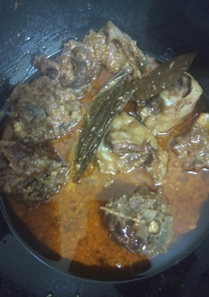 A picture of Mutton Qorma.
