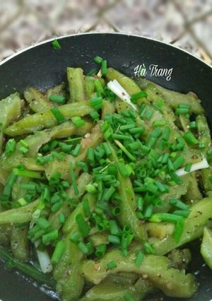 Hình của món Khổ Qua Kho Tiêu (Chay).