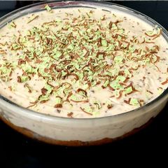 A picture of My Mint Aero Cheesecake 🤩.