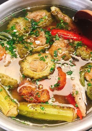 Hình của món Canh khổ qua - cà - ớt.