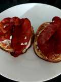 My Soft Cheese & Bacon on Crumpets 😃