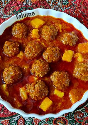 عکسی از دستور کوفته قلقلی با سیب زمینی