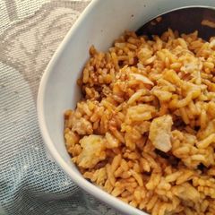 A picture of Sweet Soy Sauce and Egg Fried Rice.