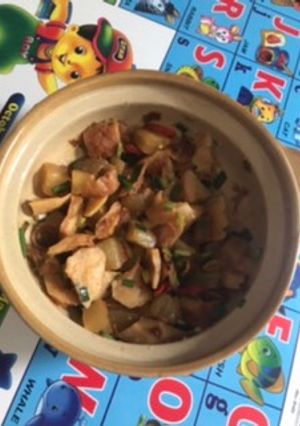Hình của món Chả kho chay.