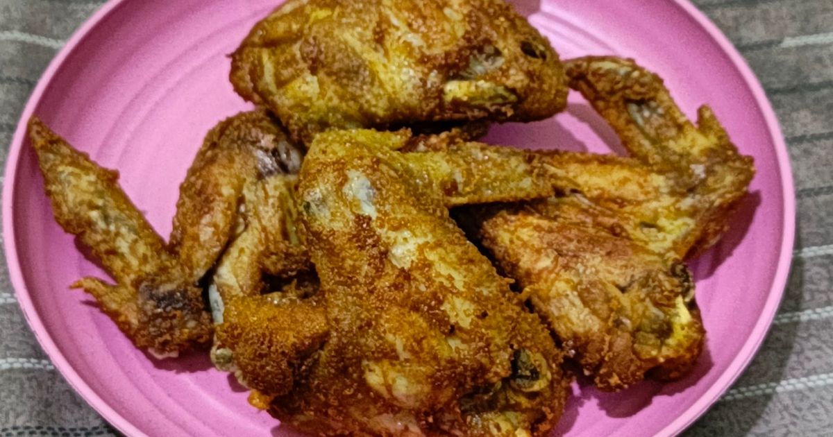 Sayap ayam goreng simple