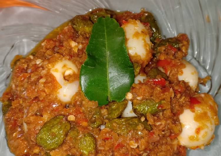 Resep Sambel pete telur puyuh by aprieopie Anti Gagal