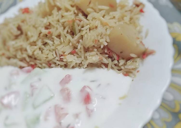 Recipe of Homemade Alu valy chawal😋