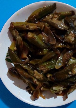 A picture of Bhindi fry.