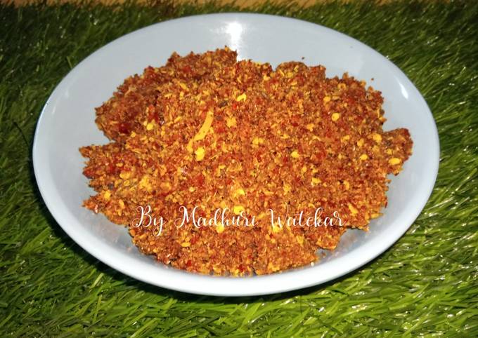 Lal mirchicha thecha recipe in