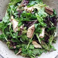 A picture of Lettuce Salad With Miso Dressing.