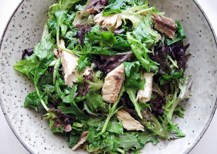 Simple Way to Prepare Favorite Lettuce Salad With Miso Dressing