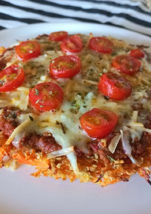 Una foto de Pizza de avena y zanahoria