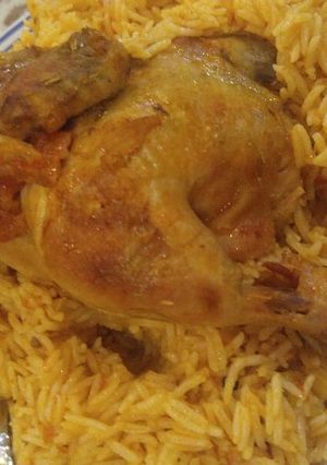 صورة لوصفة الكبسه السعوديه اللذيذه🍚🍗🍲😋💕