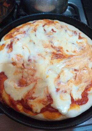 Una foto de Pizza casera