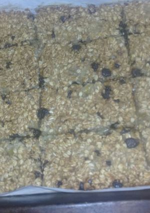 Una foto de Barras de avena chips de chocolate