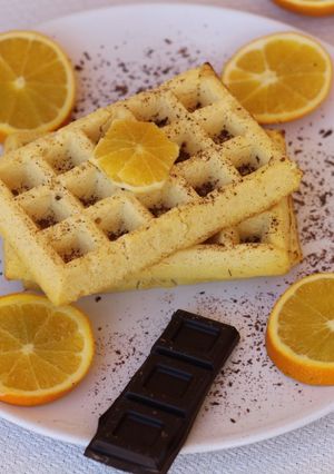 Foto principal de Gofres de naranja y almendra