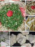 Fried Vegetables with Tabbouleh Salad