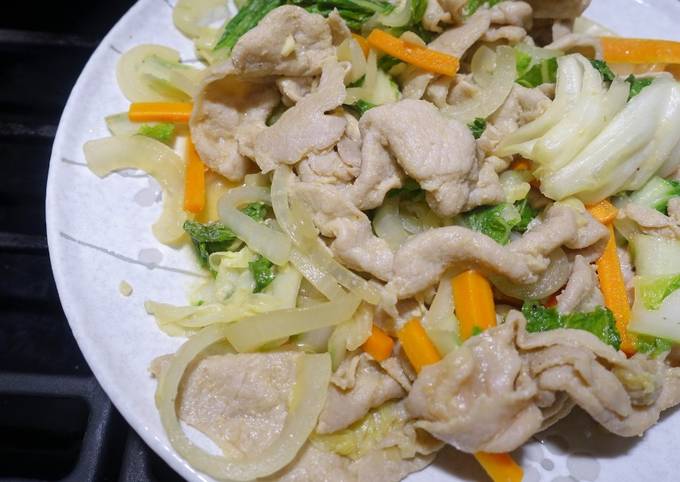 How to Make Quick Miso Pork with vegetables