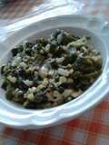 Rajas poblanas con crema y elote