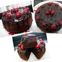 Whole Wheat Jaggery Chocolate Cake(Healthy Chocolate Cake) A picture of Whole Wheat Jaggery Chocolate Cake(Healthy Chocolate Cake).