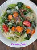 Sup Bening Wortel, Sawi, Bihun