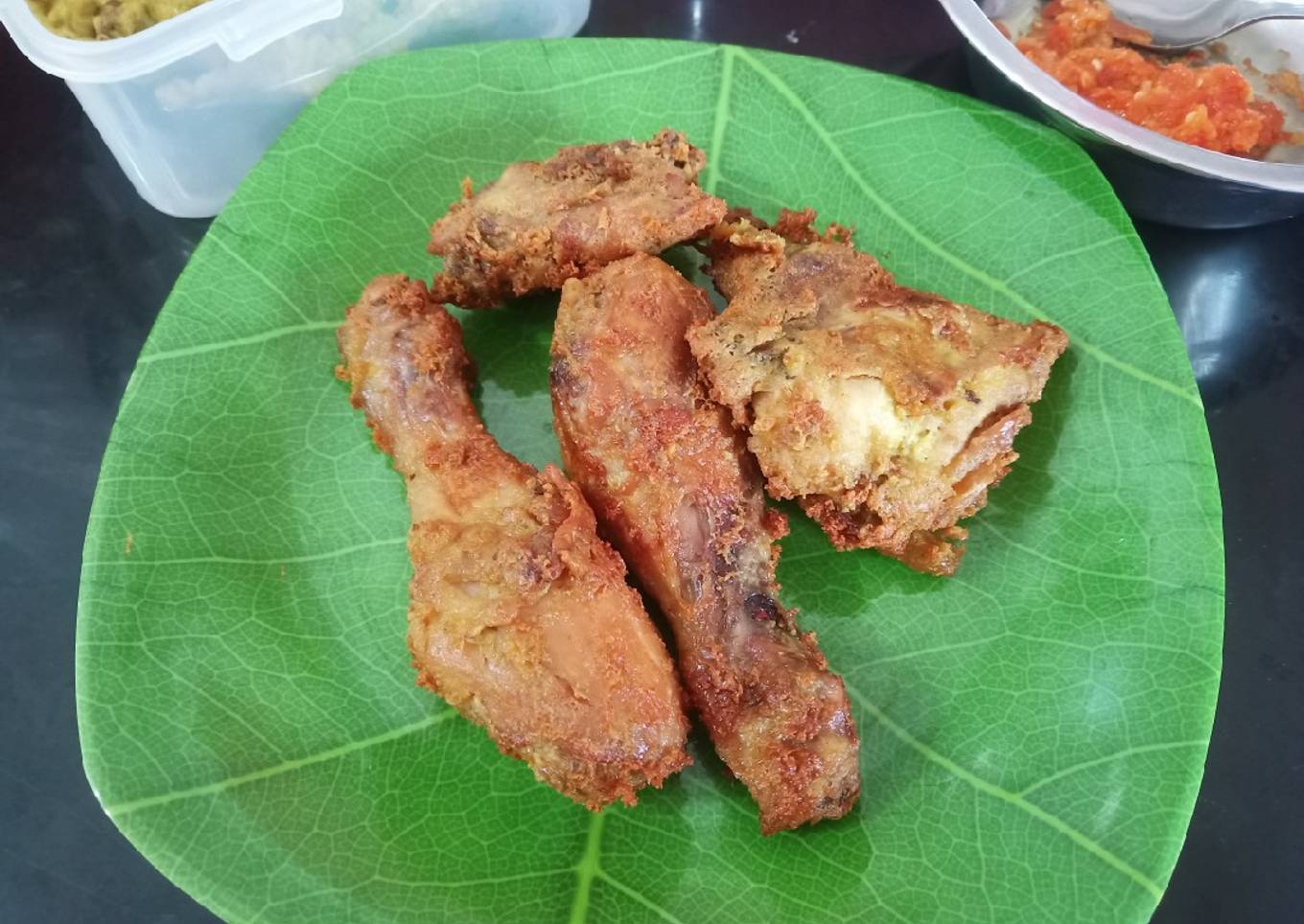 Ayam Ungkep Santan Goreng