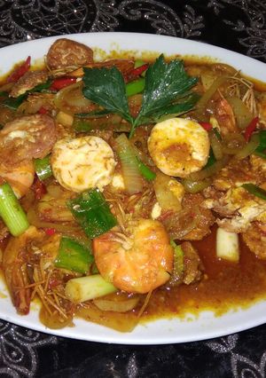 Foto resep Udang tahu jepang saus padang