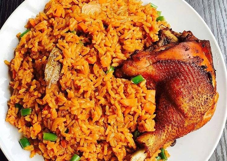 Simple Way to Prepare Perfect Coconut Jollof with Vegetables