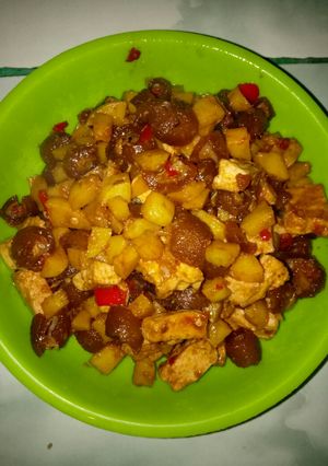 Foto resep Sambal goreng cecek tahu kentang