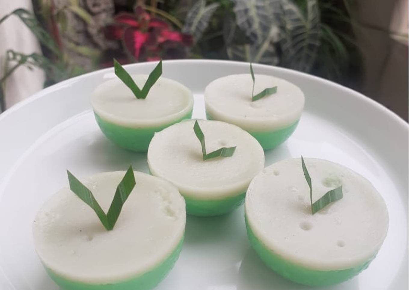 Kue Talam Pandan Tepung Beras Tanpa Tapioka