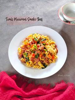 Foto resep 538. Tumis Macaroni Smoke Beef Praktis