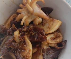 Resep Mudah Sotong Jamur Kecap Mantul Banget