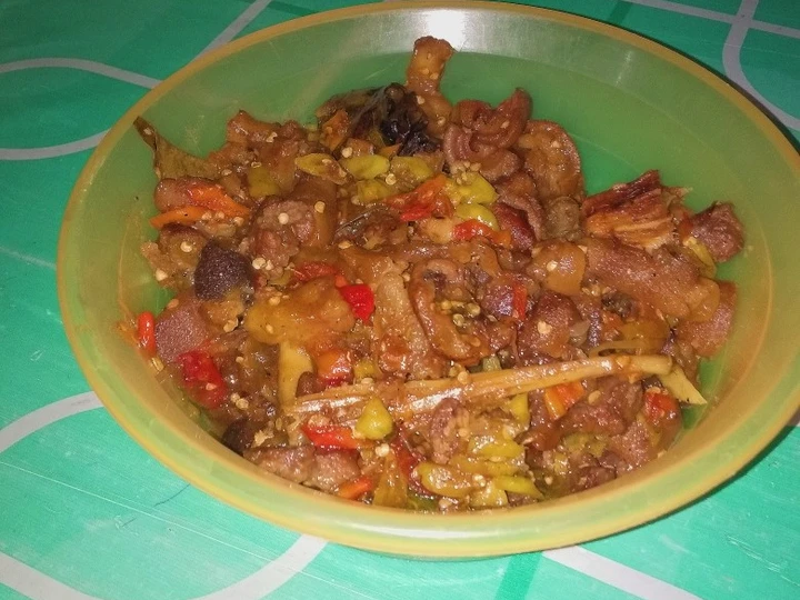 Langkah Mudah untuk Menyiapkan Resep Oseng mercon tetelan kambing yang Enak Banget Anti Ribet, Uenak Banget