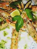 Grilled Scampi with Green Sauce