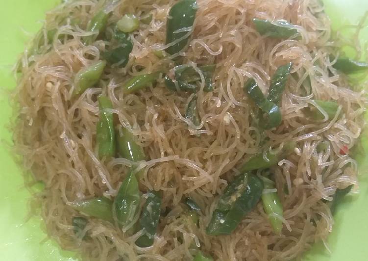 Cara memasak 43.Bihun goreng buncis legit