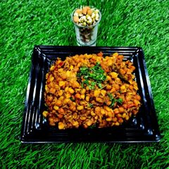 A picture of Dry Sabji Of Sprouted Black Gram And Moong.