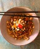 Noodles de Vegetais e Cogumelos #noodles #vegetais #cogumelos